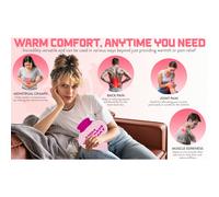 Generise 1L Heart-Shaped Hot Water Bottles with Plush Cover Perfect Gift for Mum