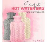 Generise 2-Litre Knitted Hot Water Bottle Cosy, Stylish & Energy Saving