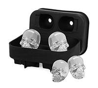 Generise 3D Silicone Skull Shape Ice Cube Trays Mold Mould Cocktails Whisky Halloween
