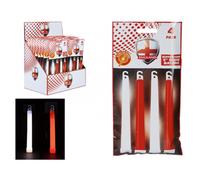 Generise 4 Pack ST GEORGE RED AND WHITE LIGHT STICK FOIL BAG 6" x 15mm - 615046