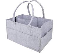 Generise Baby Nappy Diaper Caddy Nursery Storage Wipes Bag Organizer Container (Grey)