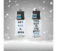 Generise Fathers Day Socks - THIS GUY IS THE BEST DAD / GO ASK YOUR MOTHER