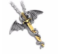 Generise Game of Throne Inspired Sword Dragon Necklace