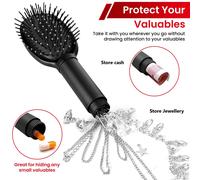 Generise 'Secret Stash' Hair Bristle Brush- Black