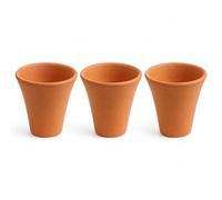 Generise Victorian Clay Pot 3 Pack - Traditional Terracotta Style Indoor Plant Pots - Decorative Clay Planters for Succulents, Herbs & Houseplants - 11cm x 10cm