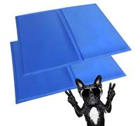 Generise X2 Dual Sided Non-Toxic Wipe Clean Pet Cooling Gel Mat - Suitable for Small Dogs and Cats 40cm x 30cm - Blue