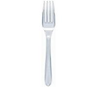 Generisk 50 Clear Forks Strong Heavy Duty Clear Forks, Reusable and Washable Forks Perfect for Parties, Tableware and Dinnerware,Reusable Forks