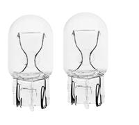 Generisk Clear Glass With Single Filament Brake Light Bulb, 12V 21/5W Car Capless Brake Light Bulb, Amber Glass 580 Tail Push Bulb In Car, 1 Pair Brake Light Bulbs