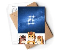 Generous Kind Beautiful Lucky Stars Postcards Envelopes Cards Mailing Year Horse