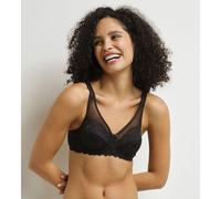 Generous Lace Full Cup Bra Black