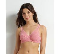 Generous Lace Full Cup Bra Pale Pink