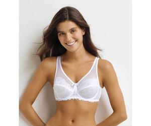 Generous Lace Full Cup Bra White