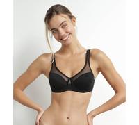 Generous Organic Cotton Bra Black