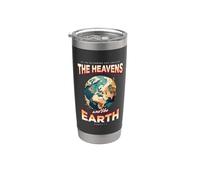 Genesis 1 in Beginning God Created Heavens and Earth Day Stainless Steel Insulated Tumbler