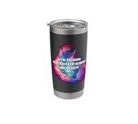Genesis 1 in The Beginning GOD Created - Galaxy Nebula Faith Stainless Steel Insulated Tumbler