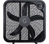 Genesis 20" Box Fan, 3 Settings, Black (G20BOX-BLK)