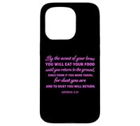 Genesis 3:19 Dust You Will Return Biblical Scripture Faith Case for iPhone 15 Pro
