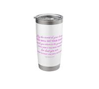 Genesis 3:19 Dust You Will Return Biblical Scripture Faith Stainless Steel Insulated Tumbler