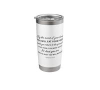 Genesis 3:19 Dust You Will Return Biblical Scripture Faith Stainless Steel Insulated Tumbler