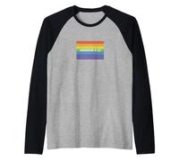 Genesis 9:13 Rainbow in the Clouds Scripture Raglan Baseball Tee