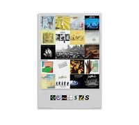 Genesis Album Cover Collage Poster Vintage Music Art Print Rock Band Wall Decor Retro Art for Home Unique Gift for Music Lovers Classic Album Artwork Gift 16x24inch(40x60cm) Unframed