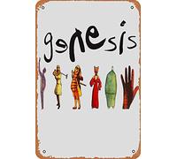 Genesis Band Poster 12" X 8" Vintage Metal Tin Sign Home Decor Garage Man Cave Wall Art