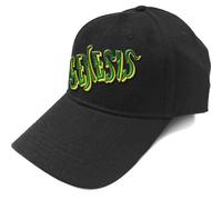 Genesis Baseball Cap Green Classic Band Logo new Official Black Strapback