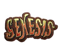 Genesis Classic Logo Cut Out Orange Woven Patch One Size