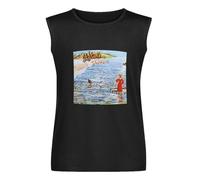 Genesis Foxtrot Black Vest T-Shirt Sleeveless Tee Graphic Men Tank Top S