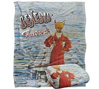 Genesis Foxtrot Silky Touch Super Soft Throw Blanket 152 X 127 cm in White Genesis White 152 X 127 cm