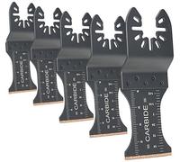 Genesis GAMT541C-5 Universal 5-Piece Quick-Fit 1 3/8" Oscillating Multi-Tool Quick-Release Carbide Flush Cut Blade