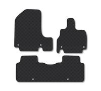 Genesis GV60 (2021+) Rubber Car Mats Accessories Tailored Fit Compatible Accessory Waterproof Protection Non-Slip Floor Mats Full Coverage Durable Front Rear Set Coverage with Clips