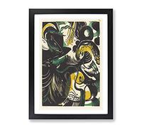 Genesis Ii By Franz Marc Classic Painting Framed Print | A2 Black Framed Wall Art | Ready to Hang | Classic Historical Picture | Living Room Bedroom Lounge Office
