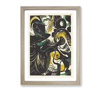 Genesis Ii By Franz Marc Classic Painting Framed Print | A4 Oak Framed Wall Art | Ready to Hang | Classic Historical Picture | Living Room Bedroom Lounge Office