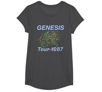 Genesis Invisible Touch Tour 1987 T-Shirt, Girls, Dark Heather Grey, Small