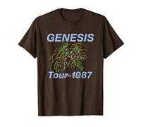 Genesis Invisible Touch Tour 1987 T-Shirt, Men, Brown, Large