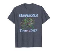 Genesis Invisible Touch Tour 1987 T-Shirt, Men, Heather Blue, 6X-Large