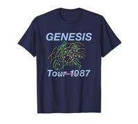 Genesis Invisible Touch Tour 1987 T-Shirt, Men, Navy Blue, XX-Large