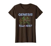 Genesis Invisible Touch Tour 1987 T-Shirt, Women, Brown, X-Large