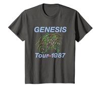 Genesis Invisible Touch Tour 1987 T-Shirt, Youth, Asphalt Grey, 3T