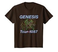Genesis Invisible Touch Tour 1987 T-Shirt, Youth, Brown, Small