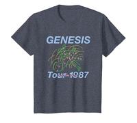 Genesis Invisible Touch Tour 1987 T-Shirt, Youth, Heather Blue, 4T