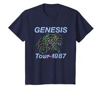 Genesis Invisible Touch Tour 1987 T-Shirt, Youth, Navy Blue, 3T