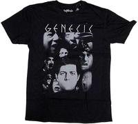 Genesis Mens T-Shirt Lamb Lies Down On Broadway Faces 100% Peter Gabriel Tee Graphic Printed Black Tee Size M