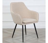 RayGar Genesis Muse Accent Chair In Boucle - Cream, Cream