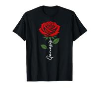 Genesis Red Flower Art First Name for Men Kids Boys T-Shirt