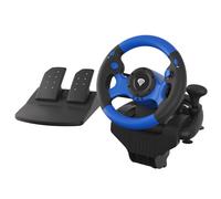GENESIS SEABORG 350 Black, Blue USB Steering wheel + Pedals Nintendo Switch,