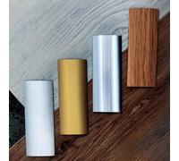 Genesis Self-Adhesive 38mm Euro Cover Strip For Vinyl Tile Door Threshold Trim - Cas Model - Matt Black, 2.7M