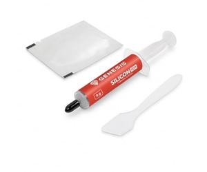Genesis Silicon 900 Thermal Paste 8g Thermal Paste for CPU GPU PS5 PC Laptop 12.8W/mK Grey Cooling Paste with Applicator and Cleaning Cloth for Processor Graphics Card Console