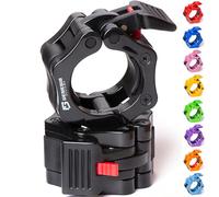 GENESIS SYSTEMS Olympic Barbell Clips 2 Inch Barbell Clamps Bar Collars Weight Quick Release - for Weightlifting